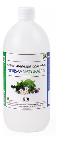 Aceite De Masajes Hierbas Naturales - 1 Litro