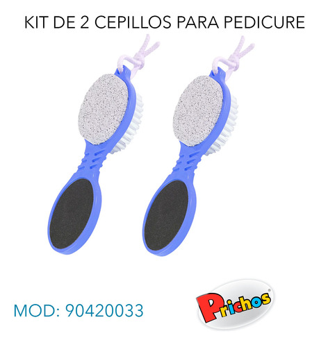 Kit D Paleta P Pedicura 4 En 1 Cepillo Lima Piedra