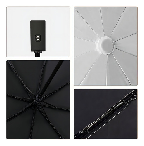 Paraguas Plegable Para Sol, Lluvia, Portátil, Compacto,