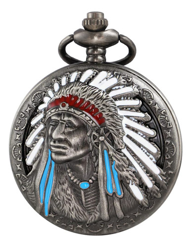 Tiong Grabado Antiguo Indio Indio Patron Cuarzo Reloj De Bol