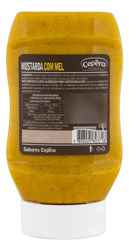 Mostarda Com Mel Cepêra Squeeze 400g