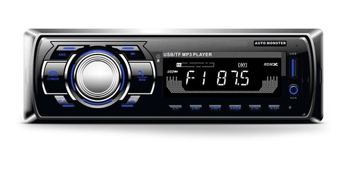Mp3 Player 1 Din Auto Bluetooth Usb Sd Auxiliar Radio Fm 60w