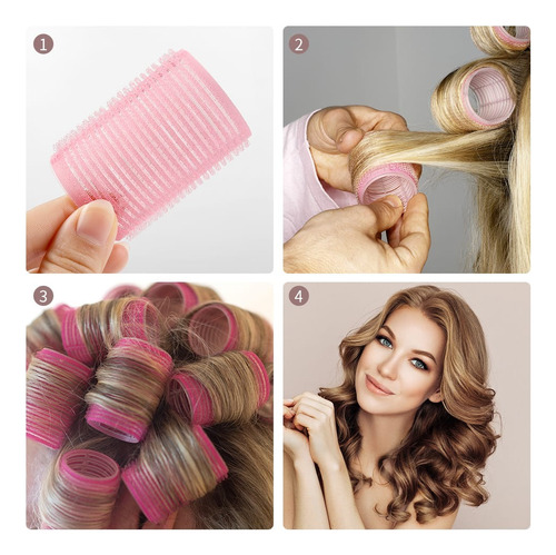 Pack 12 Rulos Ondulines Mágicos Para Cabello + Pinzas