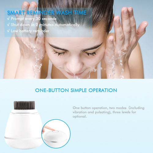 Howlite Cepillo Facial Recargable Limpieza Profunda De Poros