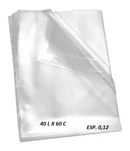 Sacos Plastico Reforçado Transparente Cristal 40x60 1 Kg 