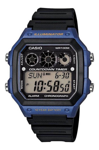Relógio Masculino Casio Digital Esportivo Ae-1300wh-2avdf