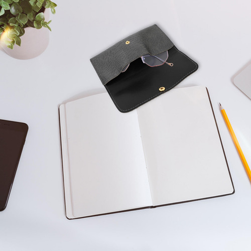 Funda De Piel Con Estampado Para Gafas Creative Fashion Wall