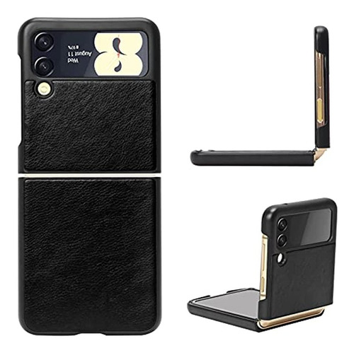 Fyy Para Samsung Galaxy Z Flip 3 5g Case, Pu Leather Pattern