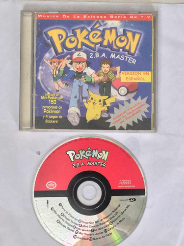 Pokemon Banda Sonora En Español, Edición Colombia Año 1999