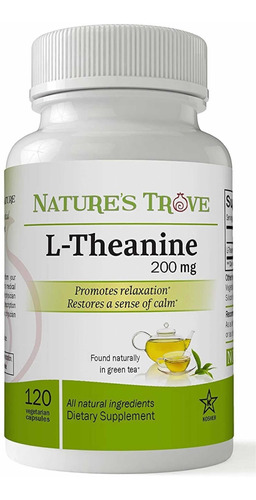 L-theanina 220mg 120 Cápsulas Vegetarianas Americana