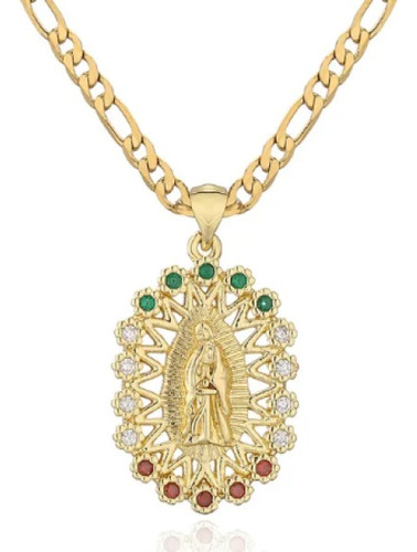 Collar Virgen Guadalupe Oro Gold