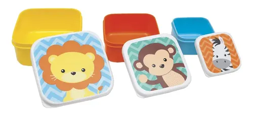 Kit 3 Potinhos Buba Animal Fun