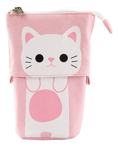 Estuche De Maquillaje Make Up Gatito Extensible Cute