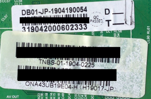 Kit Onn Ldd.m3458.a138 N4ta430uhdvn03 T430qvn03 Ona43ub19e04 (Usado)