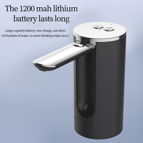 Bomba De Botella De Agua Automática Plegable Negro1 Negro1