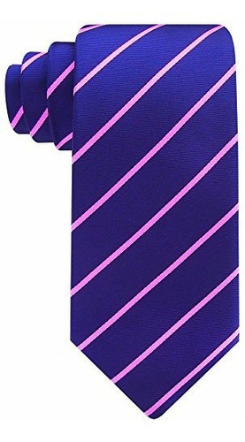 Corbatas A Rayas Para Hombres - Corbata Tejida - Azul Marino