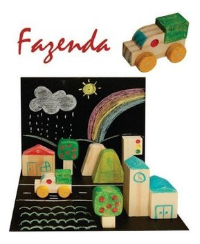 Brinquedo De Madeira Educativo - Coleção Cidade Fazenda