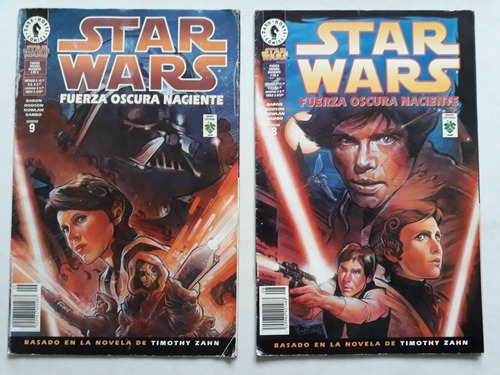 2 Revistas Cómics Star Wars Fuerza Oscura Naciente Tomo 8_9