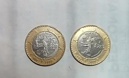 Monedas Conmemorativas 2 Pzs.