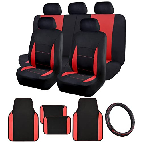 Combo Pack De Fundas De Asiento Automóvil, Alfombrilla...