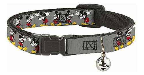 Buckle-down Breakaway Cat Collar Mickey Mouse W/glasses