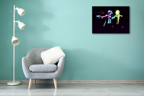 Cuadro Canvas Moderno Daft Punk Música Electrónica 65x85cm