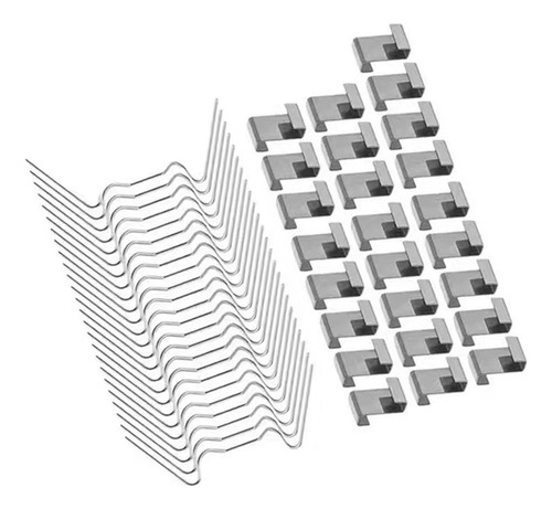 50x Clips De Acero Inoxidable Para Invernadero Clips De