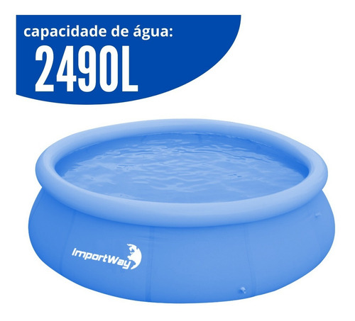 Piscina Borda Inflável Capacidade 2490 Litros Importway