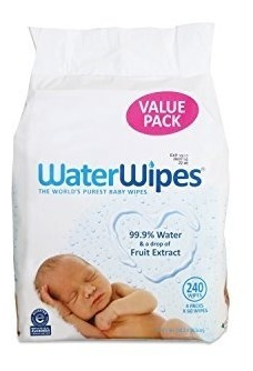 Toallitas Húmedas Para Bebé Waterwipes, 4 Paquetes De 60 Uni