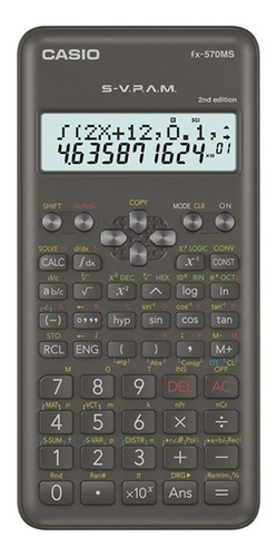 Calculadora Científica Casio Fx-570ms 2º Edición Gris