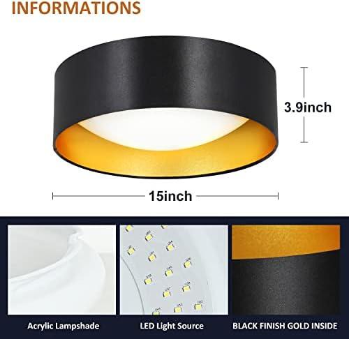 Depuley Techo De Montaje Empotrado 15 Lámpara De Techo Led M