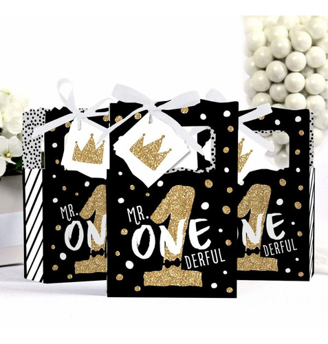 1st Birthday Mr Onederful Cajas De Recuerdo Fiesta ...