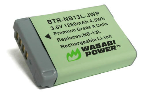 Wasabi Power Batería Nb-13l Para Powershot G1 X Mark Iii, .