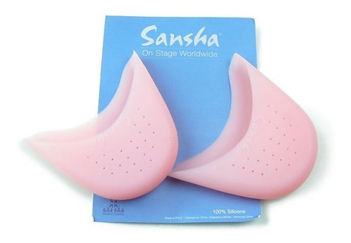 Imagen 1 de 4 de Plumillas Ballet Silicone Gel Sansha Reforzadas Rosa