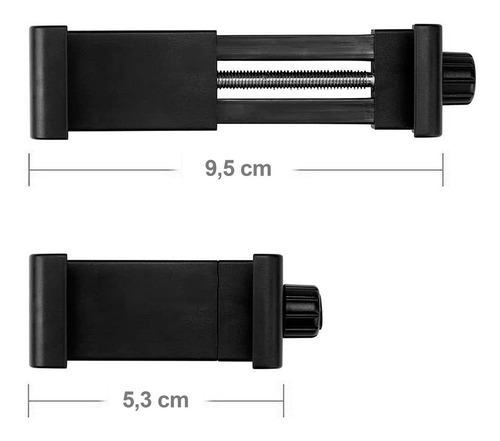Imagen 6 de 10 de Soporte Adaptador De Celular Para Tripode Y Monopod