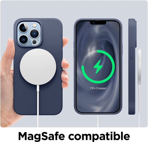 Funda Para iPhone 14 Pro De Silicona Liquida + Vidrio