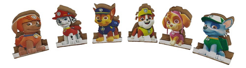 Servilletero, Paw Patrol 10 Pzs Madera Mdf