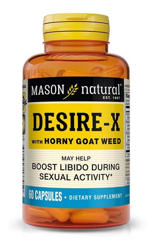 Mason Natural | Desire-x With Horny Goat Weed | 60 Capsules