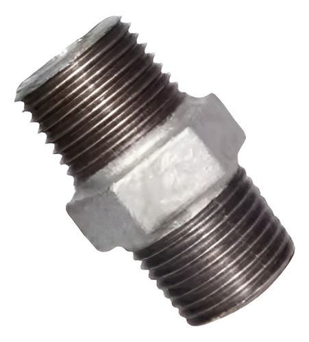 Pack 5 Union Niple Galvanizado Con Tuerca 1 Pulgada