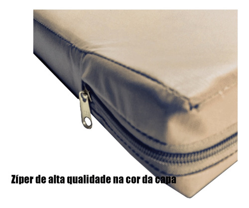 Imagem 2 de 10 de Capa Casal Impermeável Colchão Anti Alérgica Bege