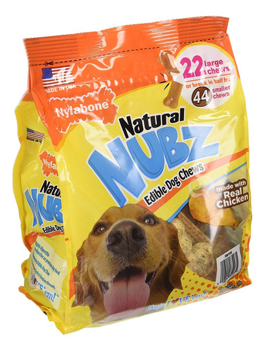 Natural Nubz - Masticables Comestibles Para Perros, 22 Unid.