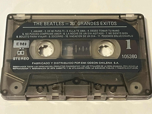 Cassette The Beatles / 20 Grandes Exitos ( Sin Caratula)