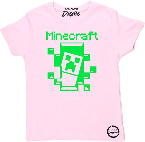 Polera De Niño Minecraft Creeper