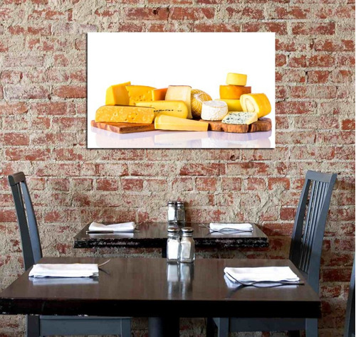 Vinilo Decorativo 40x60cm Quesos Cheese Gourmet Res