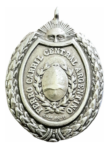 Medalla Estacion Retiro 1909 Ferrocarril Central Argentino 