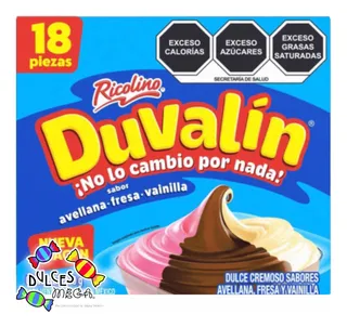 Duvalin Ricolino Paq. C/3 De 18 Pz C/u - Sabores A Elegir