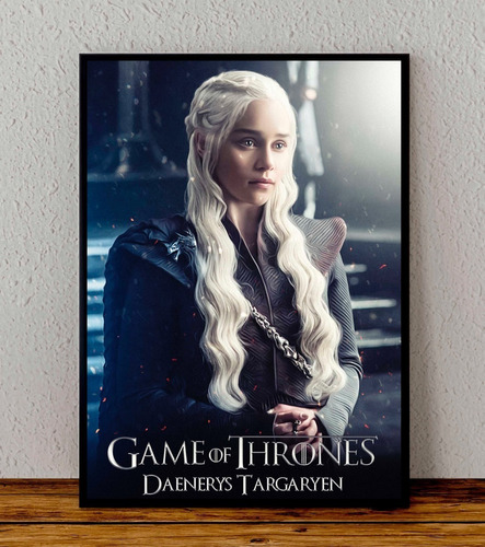 Cuadro 33x48 Poster Enmarcado Game Of Thrones Daenerys 02