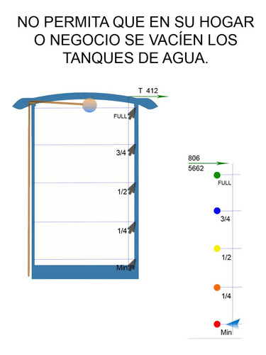 Medidor De Nivel Para Tanque De Agua, Kit Adaptable