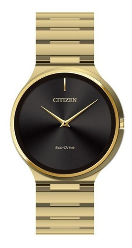 Reloj Citizen Stiletto Ar3112-57e Original Hombre Color de la correa Dorado Color del bisel Dorado Color del fondo Negro