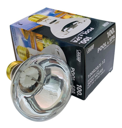 Foco 100r 20 S12 Lampara Incandescente 100w 12v Alberca Feit Color De La Luz Blanco Cálido